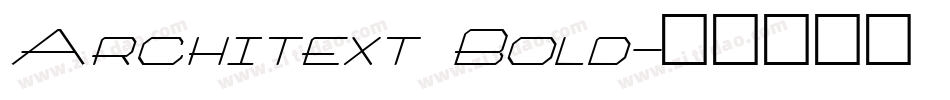 Architext Bold字体转换